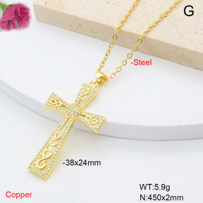 F6N409285vbll-L002  Fashion Copper Necklace