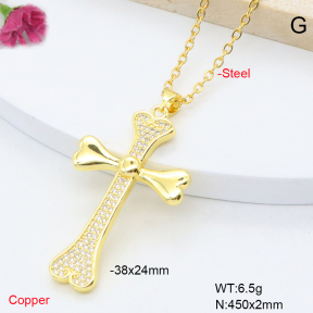 F6N409288aakl-L002  Fashion Copper Necklace