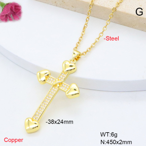 F6N409289baka-L002  Fashion Copper Necklace