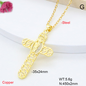 F6N409290baka-L002  Fashion Copper Necklace