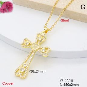 F6N409291vbll-L002  Fashion Copper Necklace