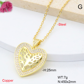 F6N409293ablb-L002  Fashion Copper Necklace