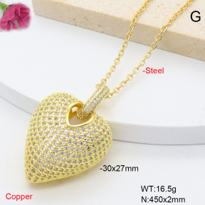 F6N409295bhva-L002  Fashion Copper Necklace