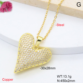 F6N409297vbnl-L002  Fashion Copper Necklace