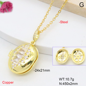 F6N409300bbml-L002  Fashion Copper Necklace