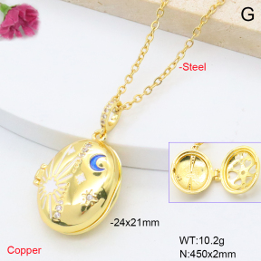 F6N409301vbll-L002  Fashion Copper Necklace