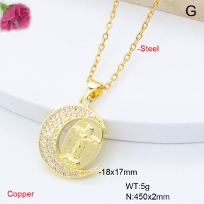 F6N409304vail-L002  Fashion Copper Necklace