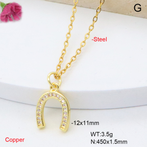 F6N409307vaia-L002  Fashion Copper Necklace