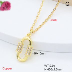 F6N409308vaia-L002  Fashion Copper Necklace