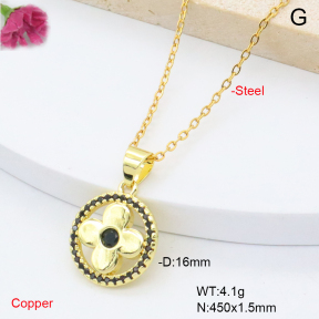 F6N409310avja-L002  Fashion Copper Necklace