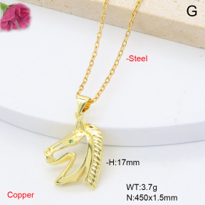 F6N409313vaia-L002  Fashion Copper Necklace