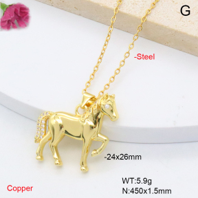 F6N409318vail-L002  Fashion Copper Necklace