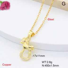 F6N409319vaia-L002  Fashion Copper Necklace