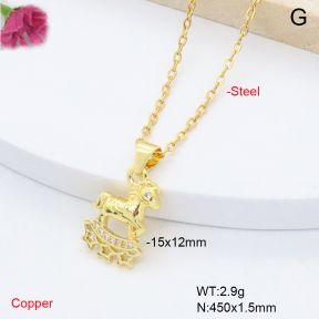 F6N409321vaia-L002  Fashion Copper Necklace