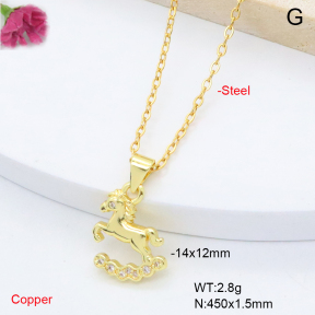 F6N409323vaia-L002  Fashion Copper Necklace