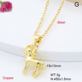 F6N409325vaia-L002  Fashion Copper Necklace