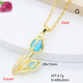 F6N409328avja-L002  Fashion Copper Necklace