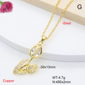 F6N409329avja-L002  Fashion Copper Necklace