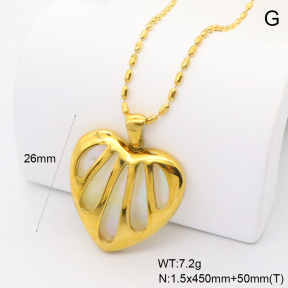 GEN002225bhia-066  18K PVD,Handmade Polished  Stainless Steel Necklace