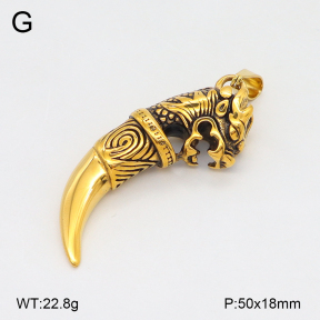 2P2005433bbov-239  Stainless Steel Pendant