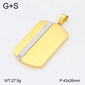 2P2005438bbov-239  Stainless Steel Pendant