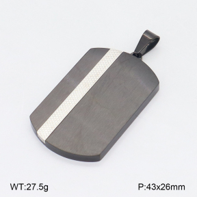 2P2005440bbov-239  Stainless Steel Pendant