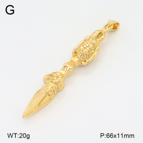 2P2005446bbov-239  Stainless Steel Pendant