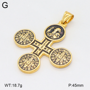 2P2005473bbov-239  Stainless Steel Pendant