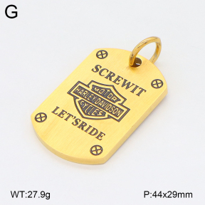 2P2005475bbov-239  Stainless Steel Pendant