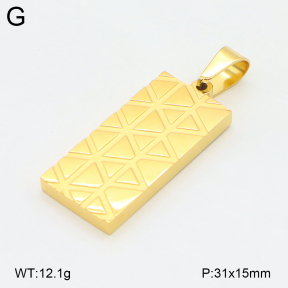 2P2005477ablb-239  Stainless Steel Pendant