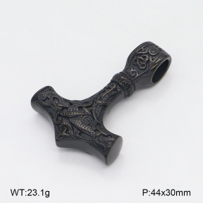 2P2005495bbov-239  Stainless Steel Pendant