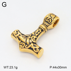 2P2005497bbov-239  Stainless Steel Pendant