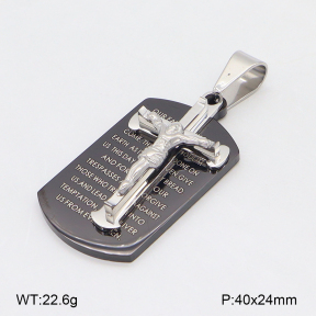 2P2005501bbov-239  Stainless Steel Pendant
