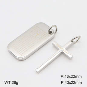 2P2005502bbov-239  Stainless Steel Pendant