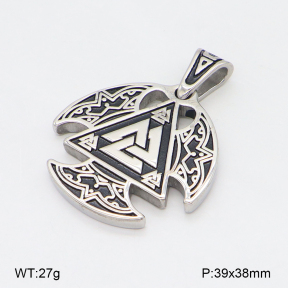 2P2005508bbov-239  Stainless Steel Pendant
