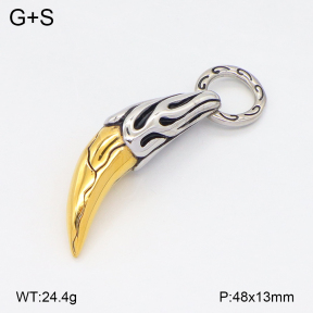 2P2005510bbov-239  Stainless Steel Pendant