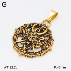 2P2005513bbov-239  Stainless Steel Pendant