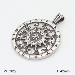 2P2005518bbov-239  Stainless Steel Pendant