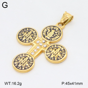 2P4001630bbov-239  Stainless Steel Pendant