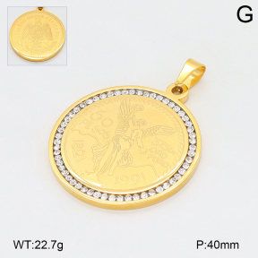 2P4001636bbov-239  Stainless Steel Pendant