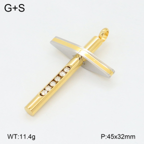 2P4001645bbov-239  Stainless Steel Pendant