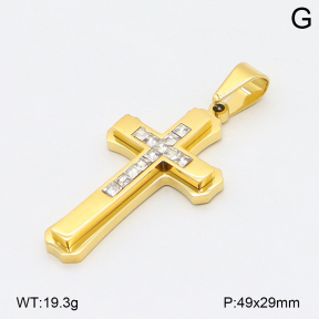 2P4001651bbov-239  Stainless Steel Pendant