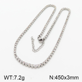 5N4000555bbov-641  Stainless Steel Necklace