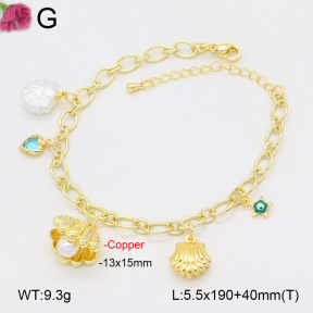 F2B301464bbov-J72  Fashion Copper Bracelet