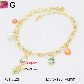 F2B301465bbov-J72  Fashion Copper Bracelet