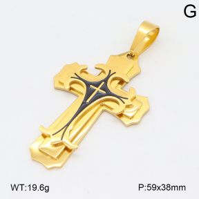 2P3000816bbov-382  Stainless Steel Pendant