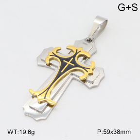 2P3000817bbov-382  Stainless Steel Pendant