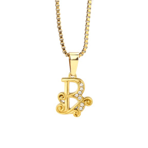 6N4004648vbll-691  Necklace Size：40+5cm  Stainless Steel Necklace  DN0123BG