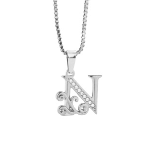 6N4004671baka-691  Necklace Size：40+5cm  Stainless Steel Necklace  DN0123N