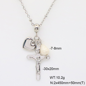 6N3002048vbpb-908  Cultured Freshwater Pearls  Stainless Steel Necklace